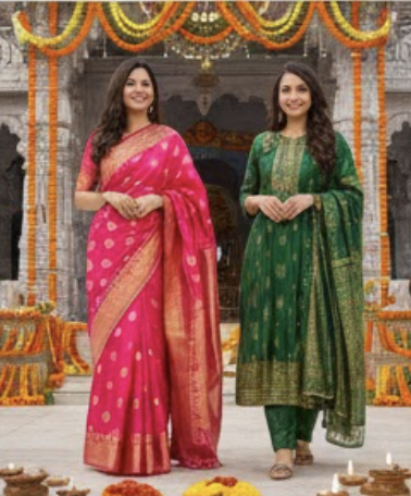 Festival wear saree