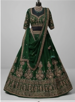 Aanya Sarees Banarsee lehenga - Lehengas