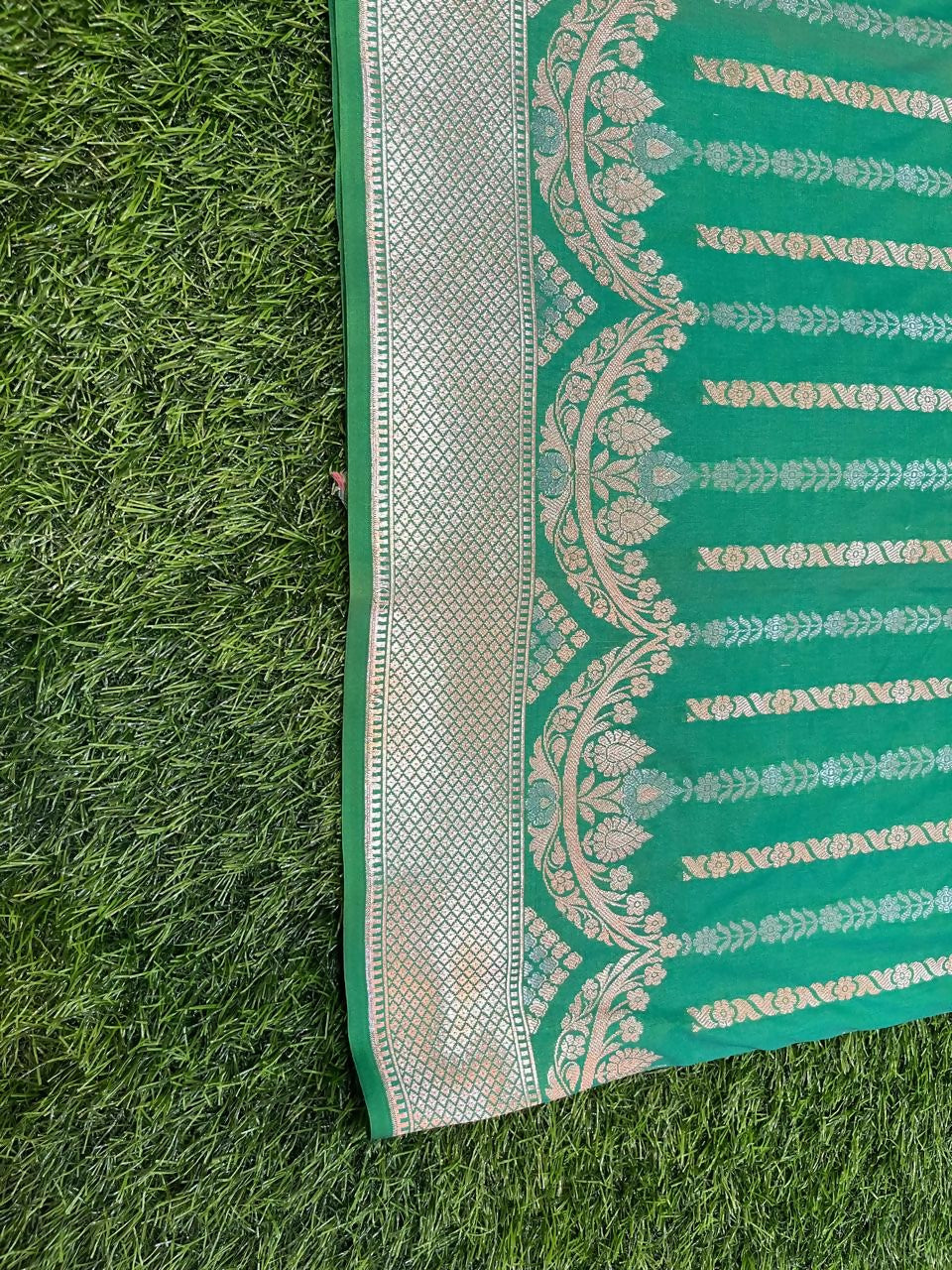 Aanya Sarees Banarsee Crepe Saree - Uncategorized Saree