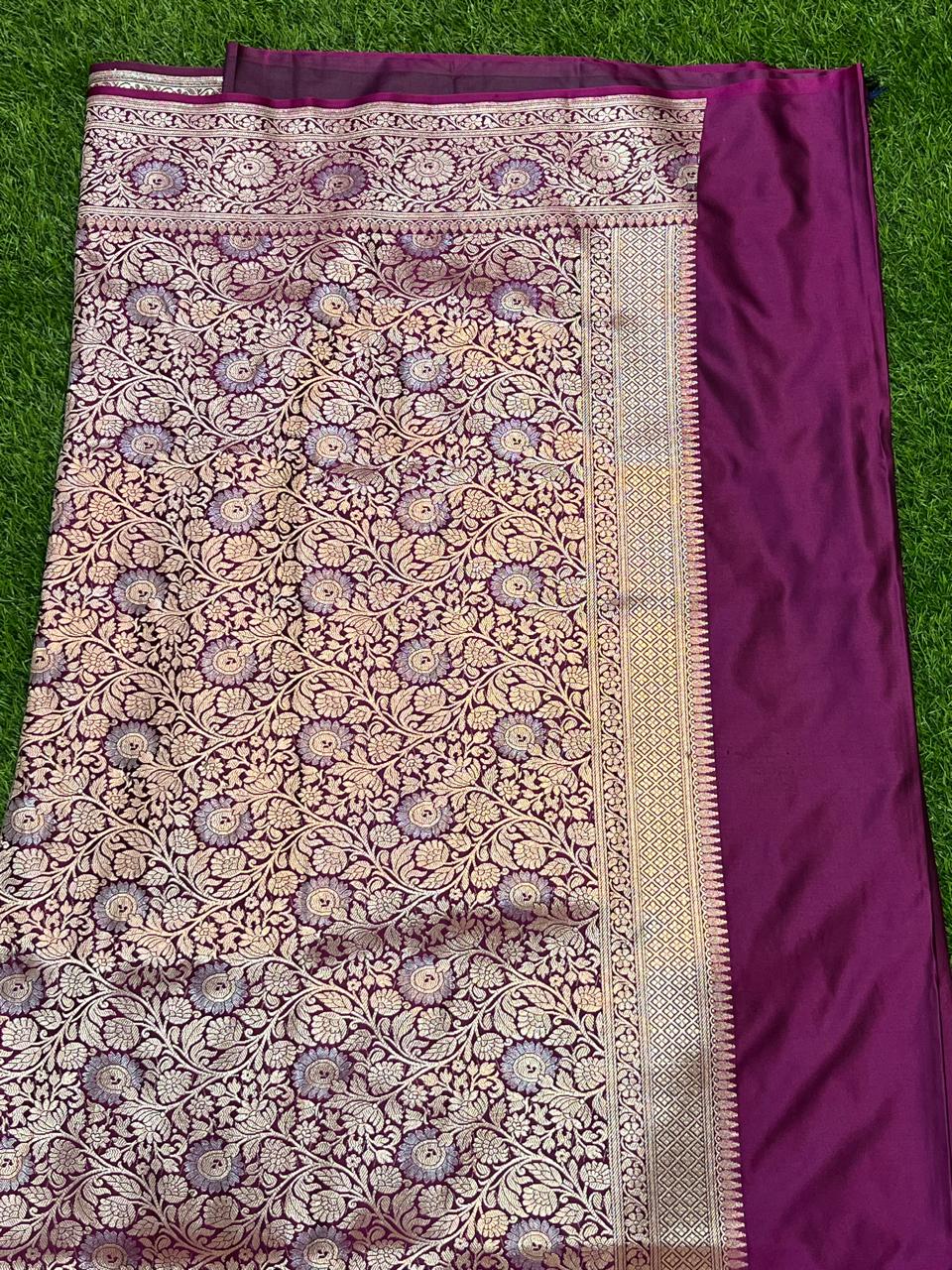 Aanya Sarees Banarsee Tissue Saree - Uncategorized Saree