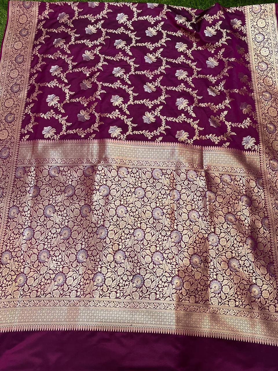 Aanya Sarees Banarsee Tissue Saree - Uncategorized Saree