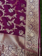 Aanya Sarees Banarsee Tissue Saree - Uncategorized Saree