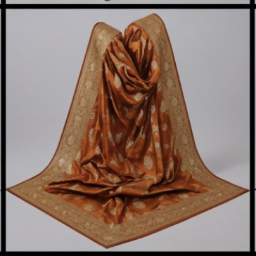 Aanya Sarees Banarsee dupatta red color - Dupatta