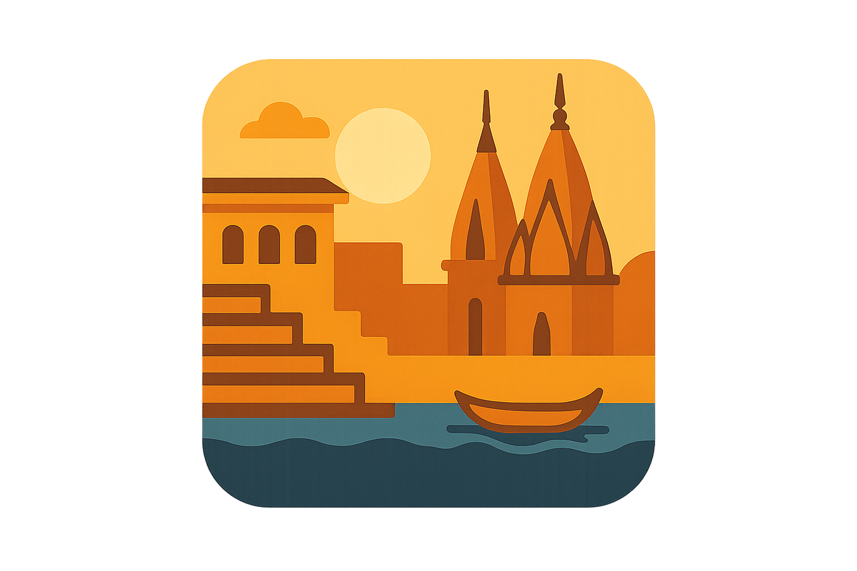 Generate a banaras city icon