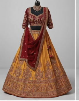 Aanya Sarees Banarsee lehenga - Lehengas